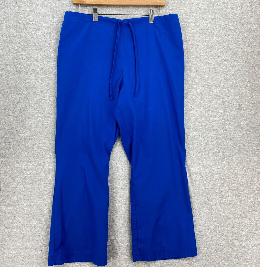Cherokee Scrub Pants Womens Medium Blue Bottoms Nurse Medical Uniform Vet